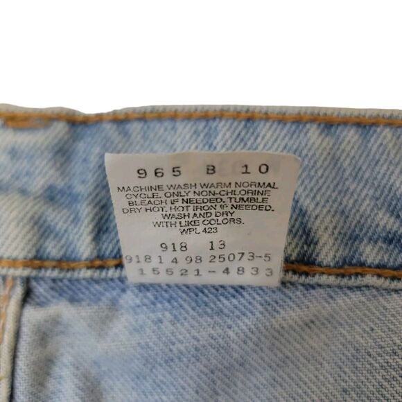 Levi's 512 Jeans Womans 14 Blue Light Wash Vintage Slim Fit Straight Leg USA 90s - Picture 8 of 8